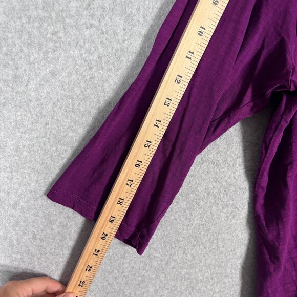 Style & Co Tunic Top 1X Purple Sequin Embellished Soft Thin Artsy Stretch Jersey - Picture 9 of 11